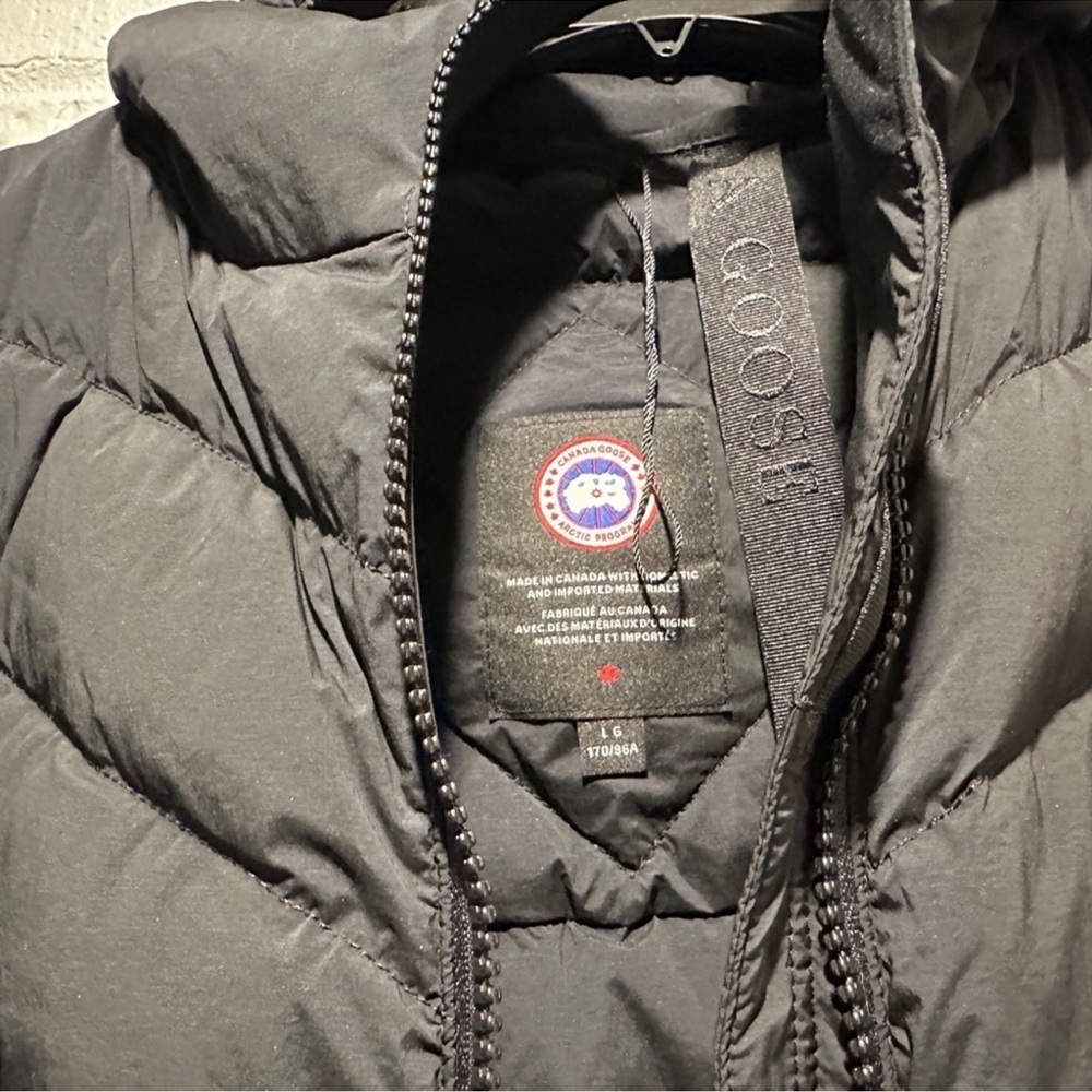 New Canada Goose Clair Long Coat Black Label Size Large - Picture 7 of 10